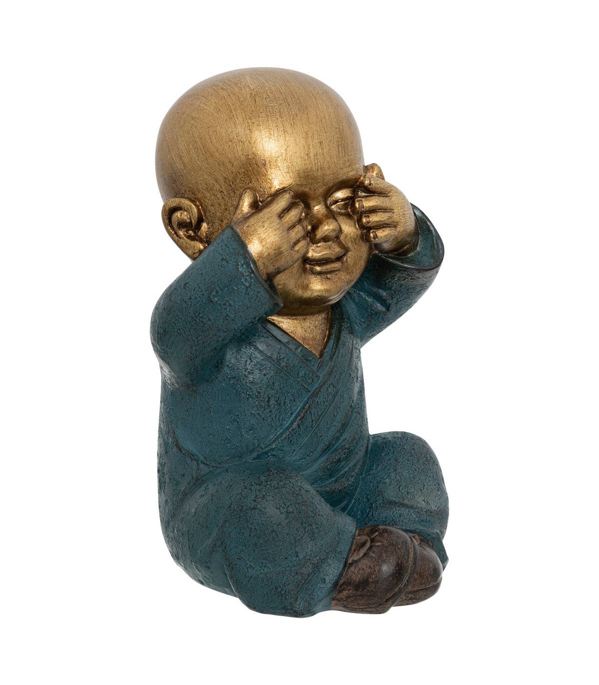 Atmosphera - Lot de 3 Bouddha Sagesse Jiling H.21cm - Atmosphera Créateur d'intérieur - Imagen 6