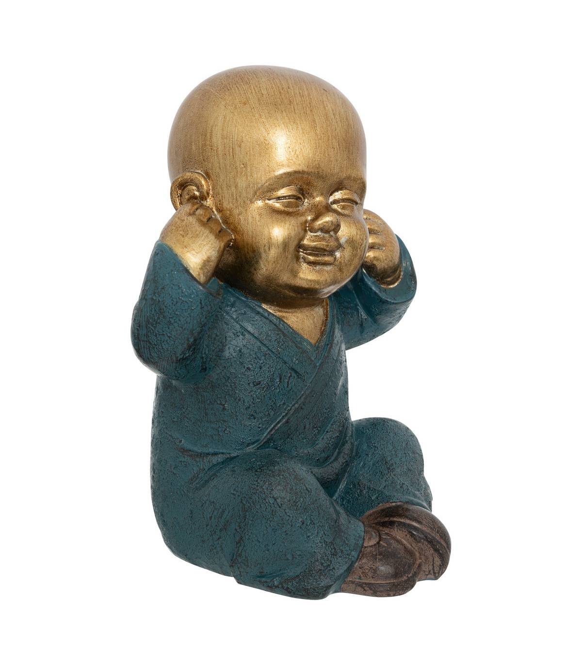 Atmosphera - Lot de 3 Bouddha Sagesse Jiling H.21cm - Atmosphera Créateur d'intérieur - Imagen 7