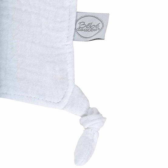 Doudou Mouchoir Bébé "Nuage" 46cm Blanc - Image 3