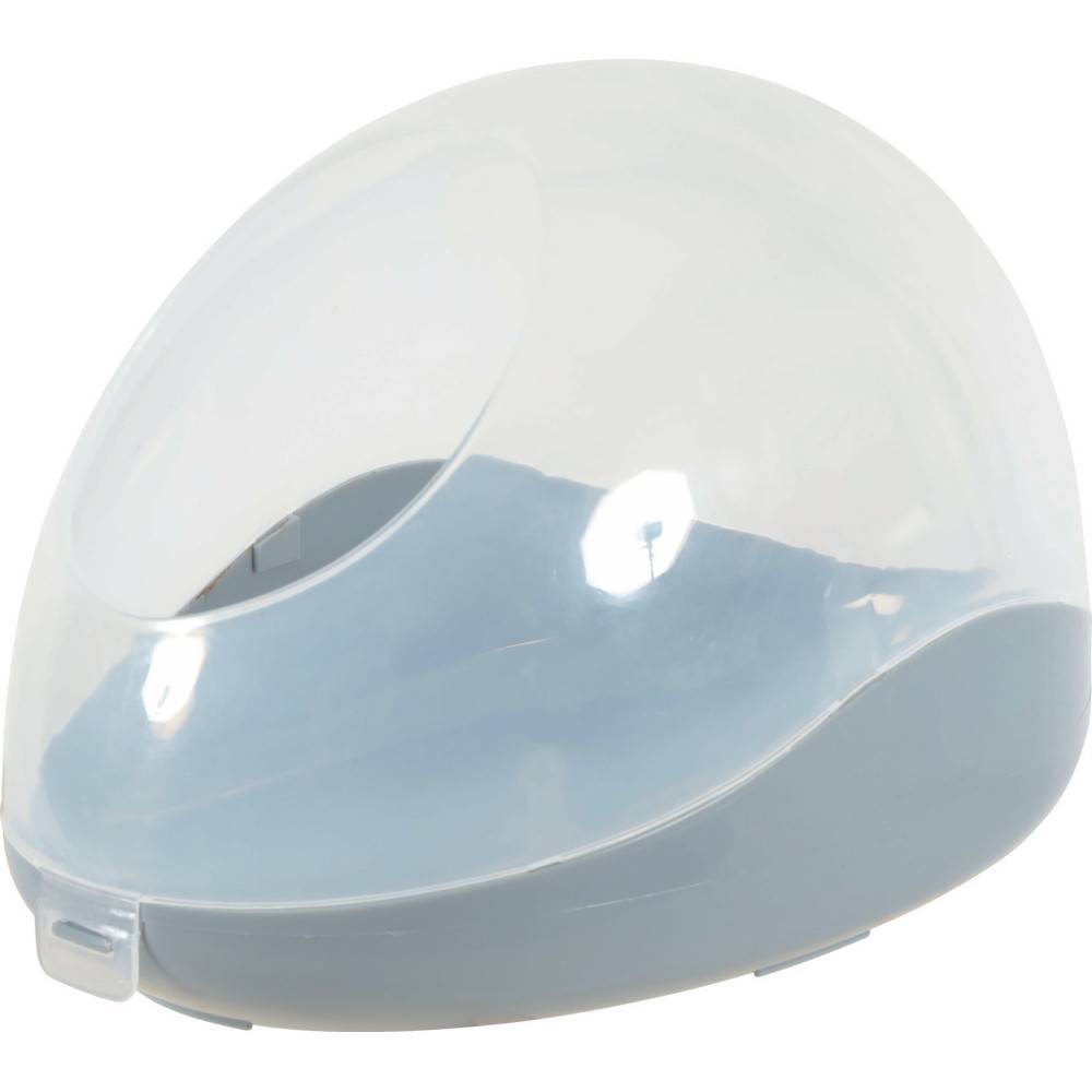 animallparadise - Maison de toilette pour chinchillas 19 x 28 x hauteur 19cm couleur grise - Imagen 1