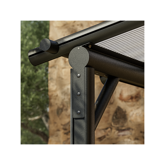 Pergola PERGOFRANCE Harmonie 3x3M - Anthracite - Image 2