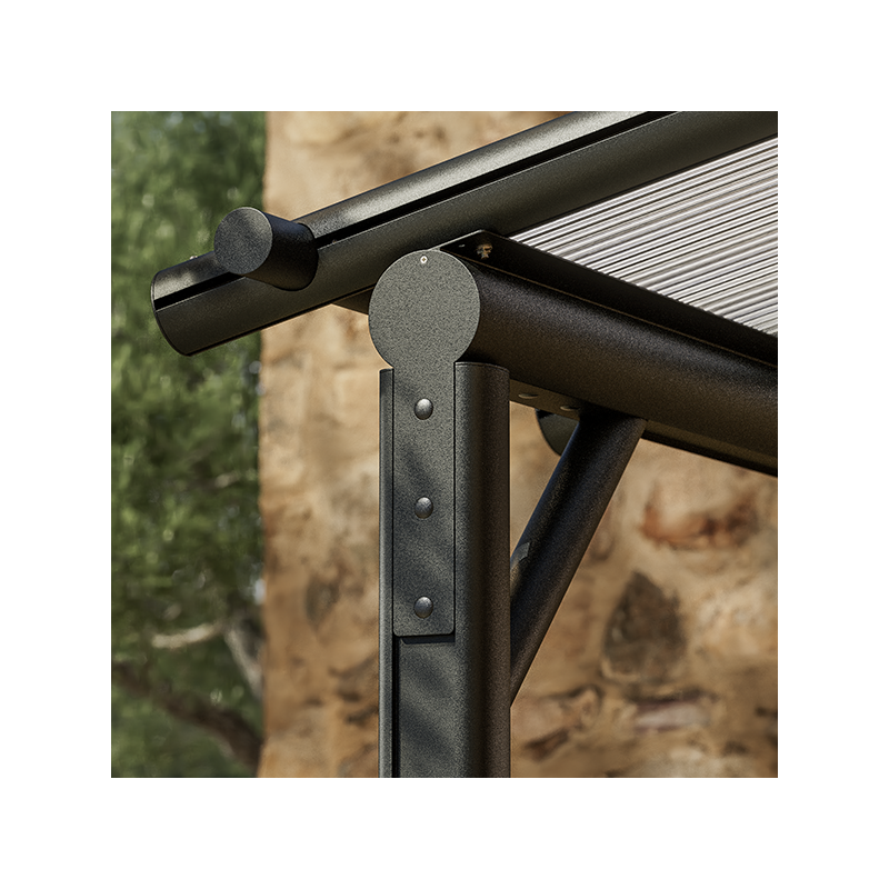 Pergola PERGOFRANCE Harmonie 3x3M - Anthracite - Image 2
