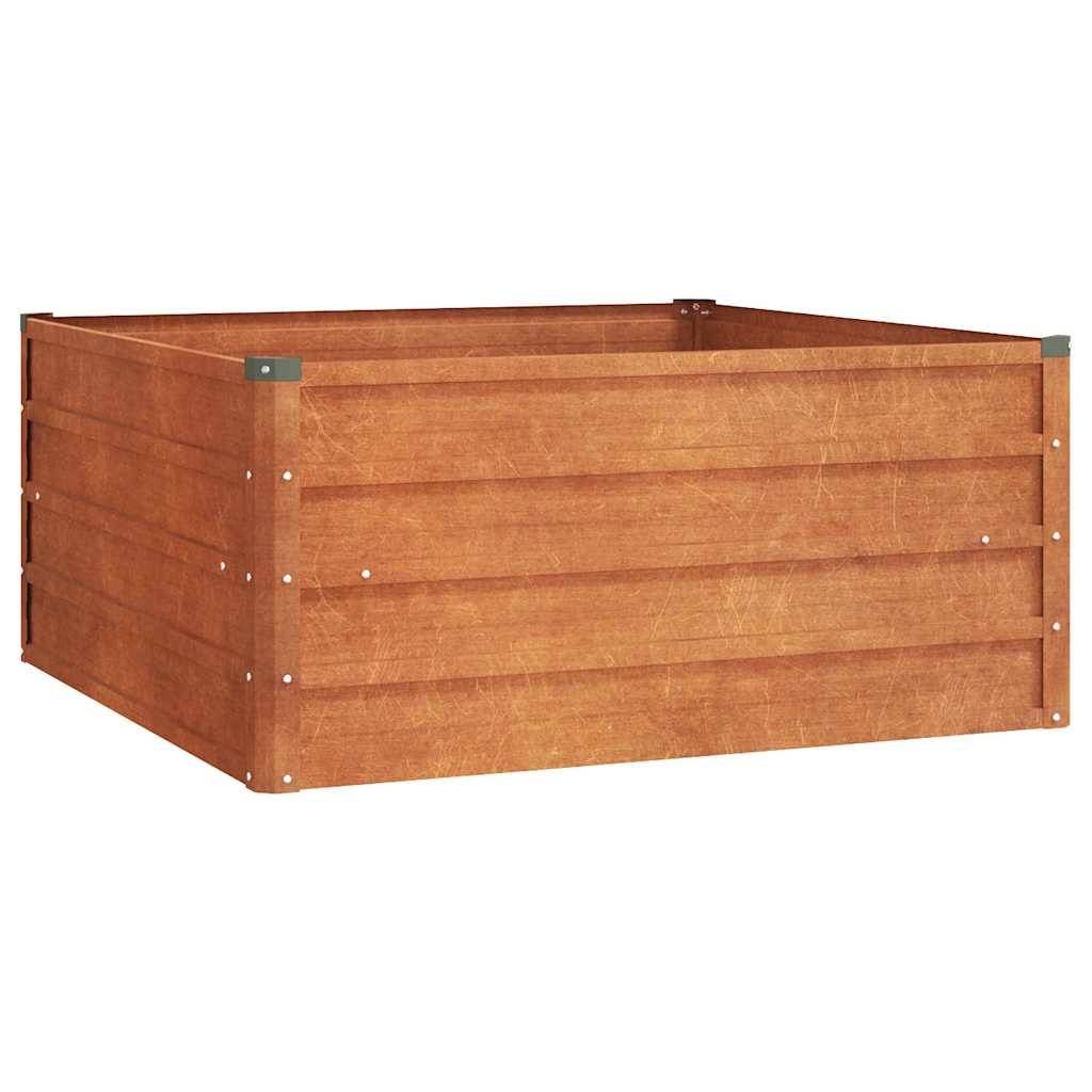 ComfortXL - Carré potager en acier Corten effet rouillé jardin 100x100x45 cm – ComfortXL Outdoor Living - Image 2