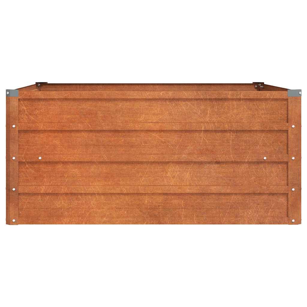 ComfortXL - Carré potager en acier Corten effet rouillé jardin 100x100x45 cm – ComfortXL Outdoor Living - Image 4
