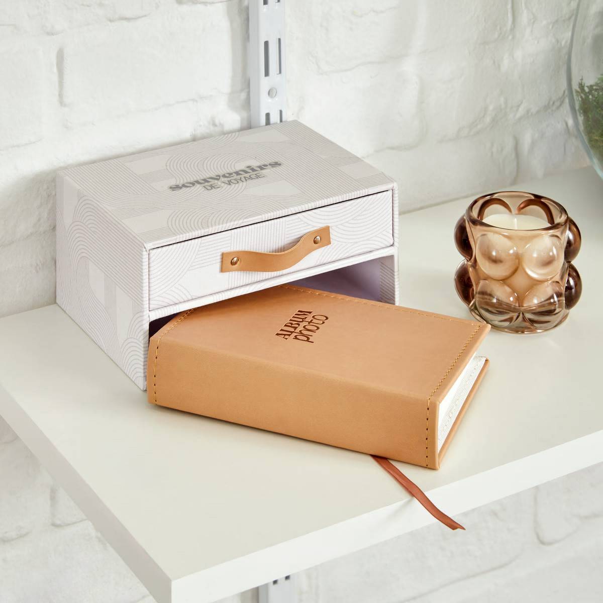 Coffret Album Photo "Sky" 18cm Beige - Image 6