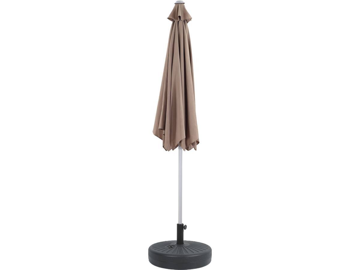 Habitat Et Jardin - Parasol Jardin Droit Alu "sol" - Rond - ø 3m - Gris - Avec Pied à Lester -habitat Et Jardin - Imagen 2
