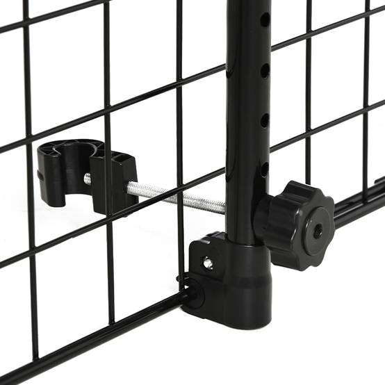 Barrière universelle chien voiture, barrière métal extensible sièges arrière/coffre, 91-152x30cm, noire - Image 9