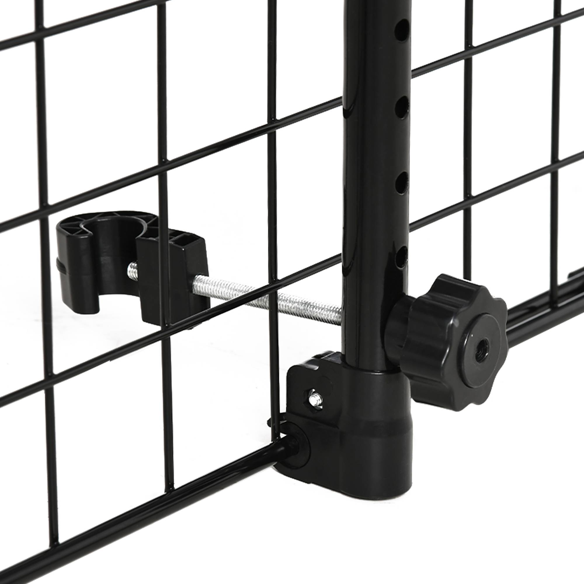 Barrière universelle chien voiture, barrière métal extensible sièges arrière/coffre, 91-152x30cm, noire - Image 9