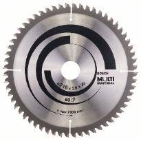 Bosch Professional - Lame de scie circulaire BOSCH MultiMaterial - Ø216 x 30 x 2,5 mm - 60 dents - 2608640446 - Imagen 1