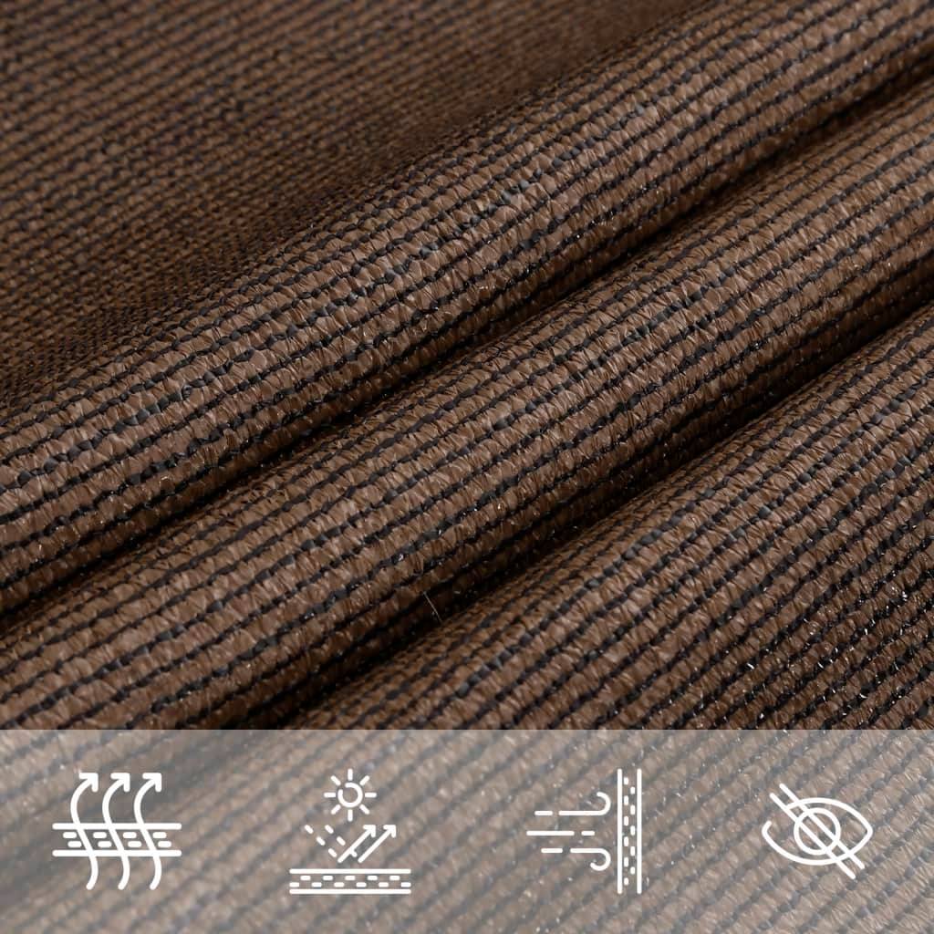 Voile d'ombrage PEHD marron 200 x 350 cm - PANGIVO - Image 6