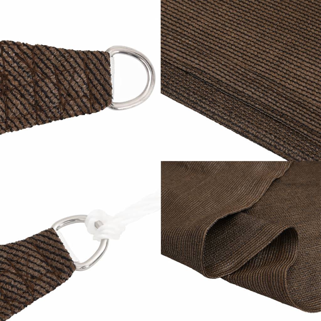 Voile d'ombrage PEHD marron 200 x 350 cm - PANGIVO - Image 5
