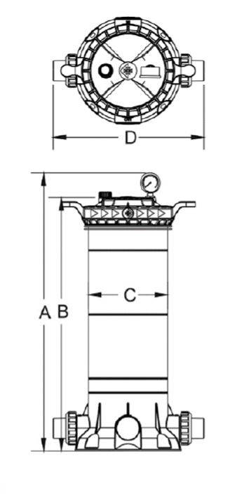 Filtre à cartouche Freeflo PENTAIR 9,3m² - 10m³/h - PAC-050-1013 - Imagen 2