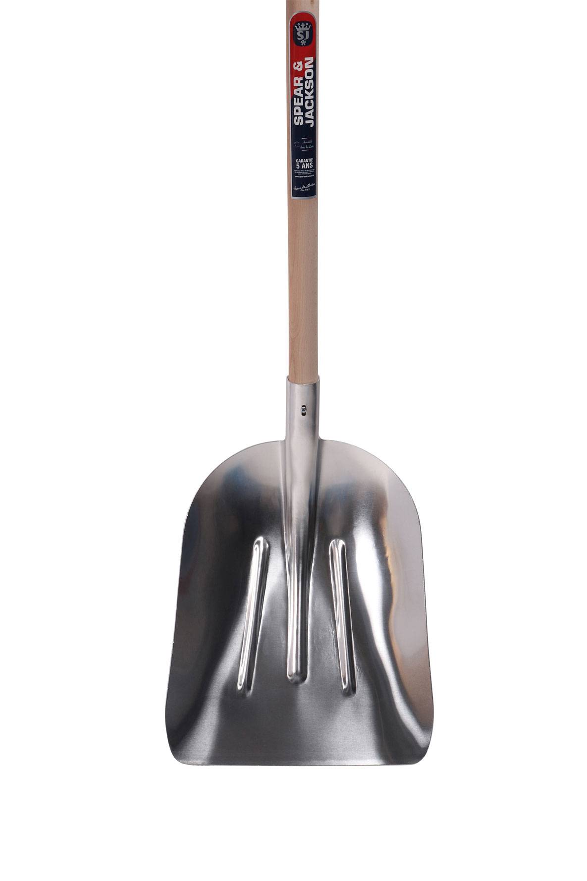 Spear & Jackson - Pelle aluminium petit modèle épaisseur 2 mm manche bois 120 cm Spear & Jackson - Imagen 4