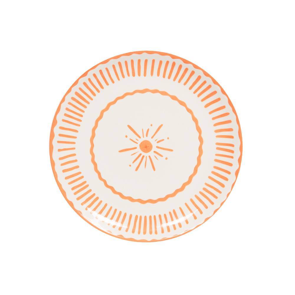 Assiette plate Tamara orange 27 cm (lot de 6) - Image 1