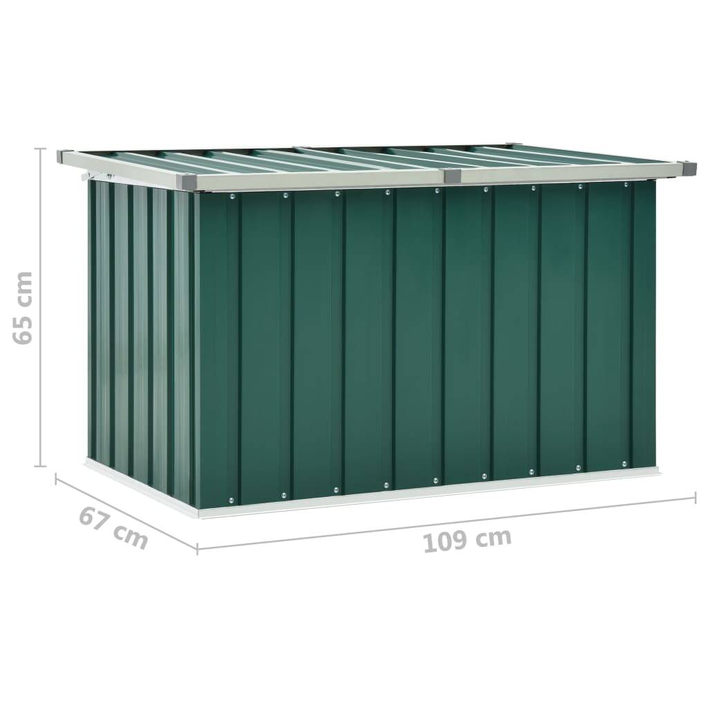 Helloshop26 - Coffre boîte meuble de jardin rangement 109 x 67 x 65 cm vert - Imagen 7