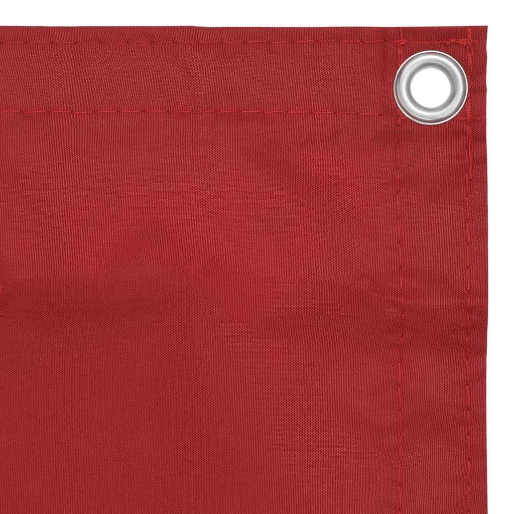 Helloshop26 - Écran de balcon brise pare vue protection confidentialité 75 x 600 cm tissu oxford rouge - Imagen 3