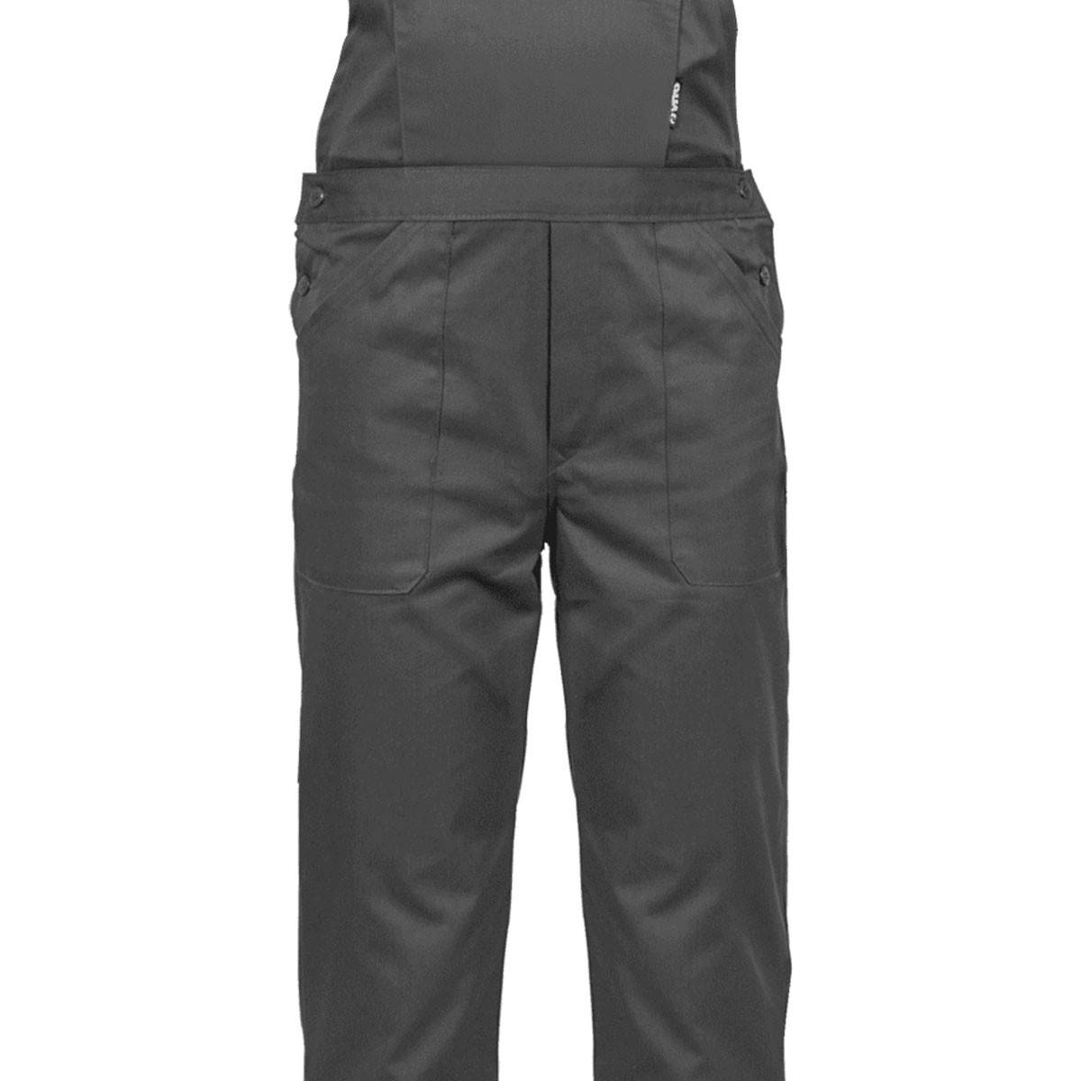 Salopette de travail Gris Noir Taille 48 Polyester / Coton 7 poches Sangles épaules reglables VITO - Image 3