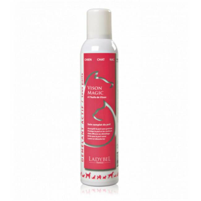 Conditionneur soin nourrissant et démêlant Ladybel chien et chat Vison Magic 300 ml