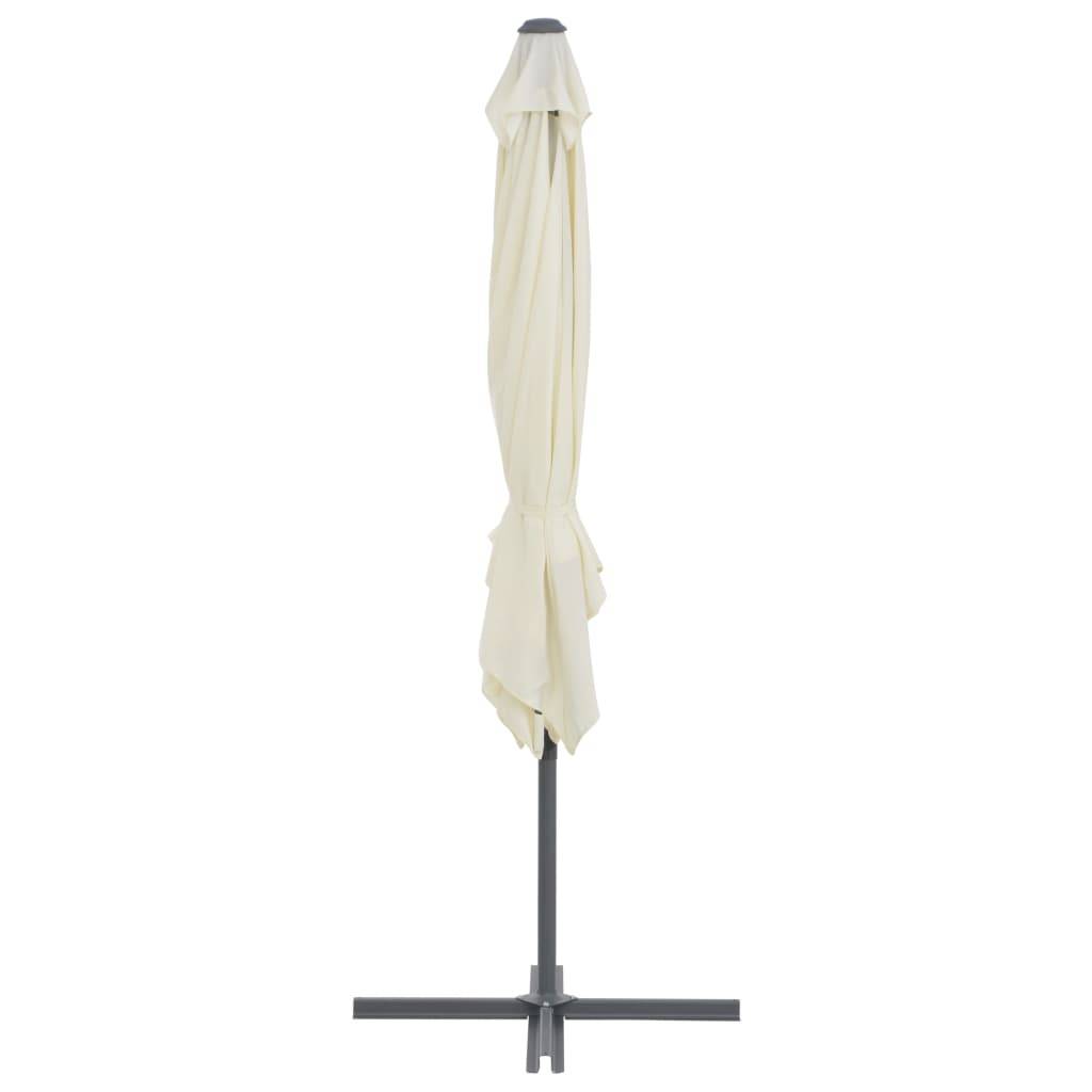 Helloshop26 - Parasol avec base portable 2,5 x 2,5 cm sable - Imagen 4