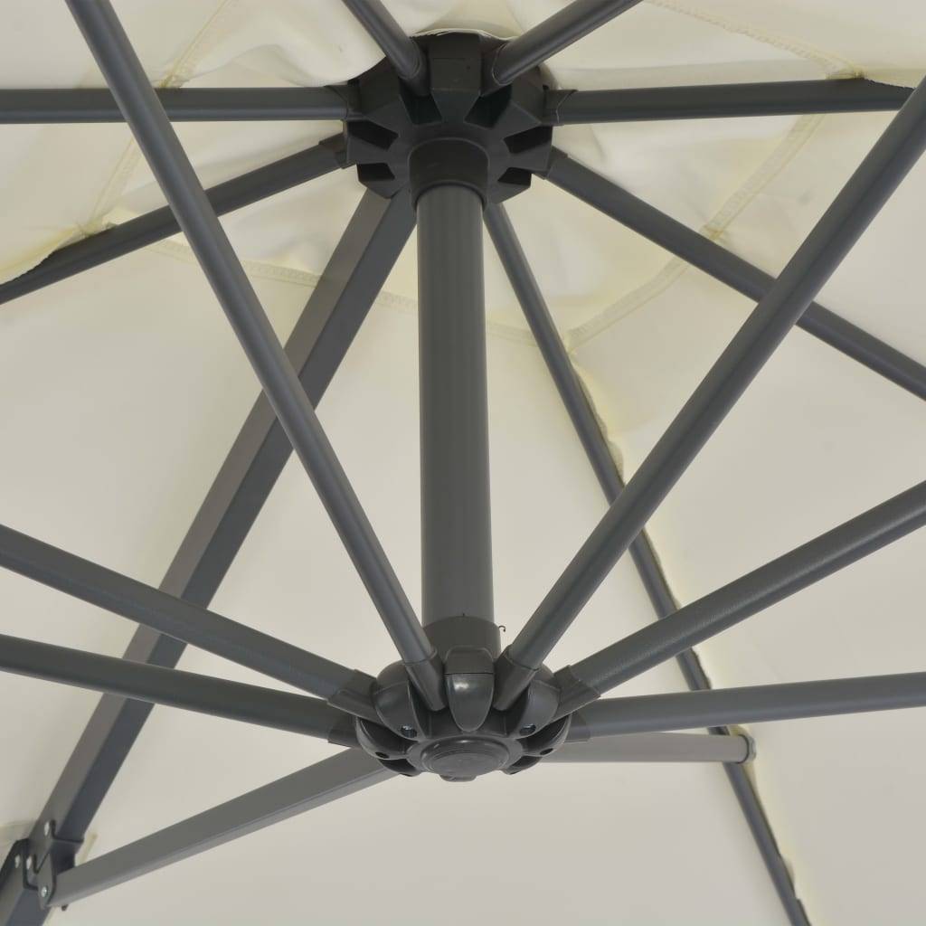 Helloshop26 - Parasol avec base portable 2,5 x 2,5 cm sable - Imagen 6