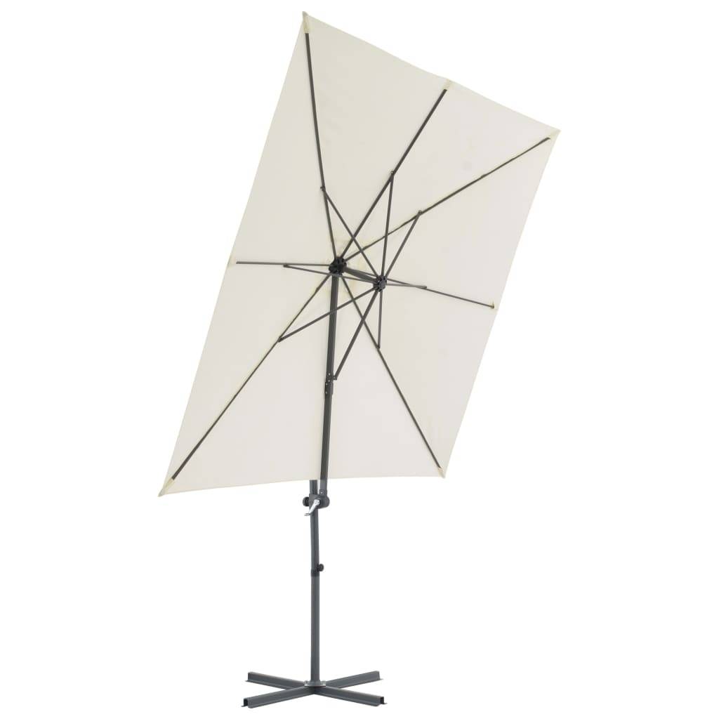 Helloshop26 - Parasol avec base portable 2,5 x 2,5 cm sable - Imagen 3