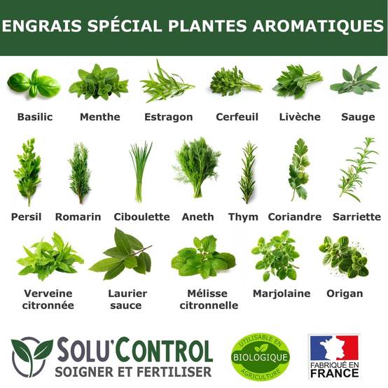 Tout pour les nuisibles - SOLU’CONTROL - 1,5 kg - Engrais Spécial Plantes Aromatiques NPK 6-3-6 - Favorise un feuillage dense - UAB - Image 3