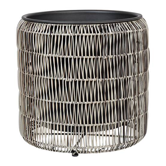Beliani - Cache-pot d'extérieur Polyrotin Marron clair BRODIEA - 45x45x46- Beliani - Image 6