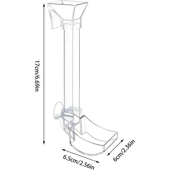 Plateau de Nourriture Transparent pour Aquarium & Crevettes S DtopbuyAge - Image 2