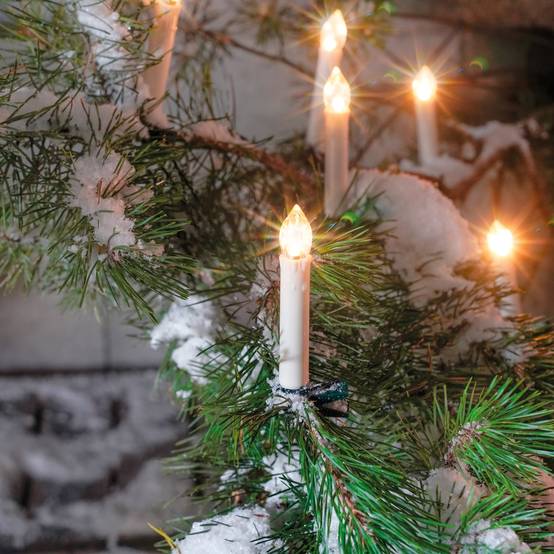 esotec Solar Sapin de Noël Guirlande lumineuse avec 20 bougies résistant aux intempéries 102574 - Image 1
