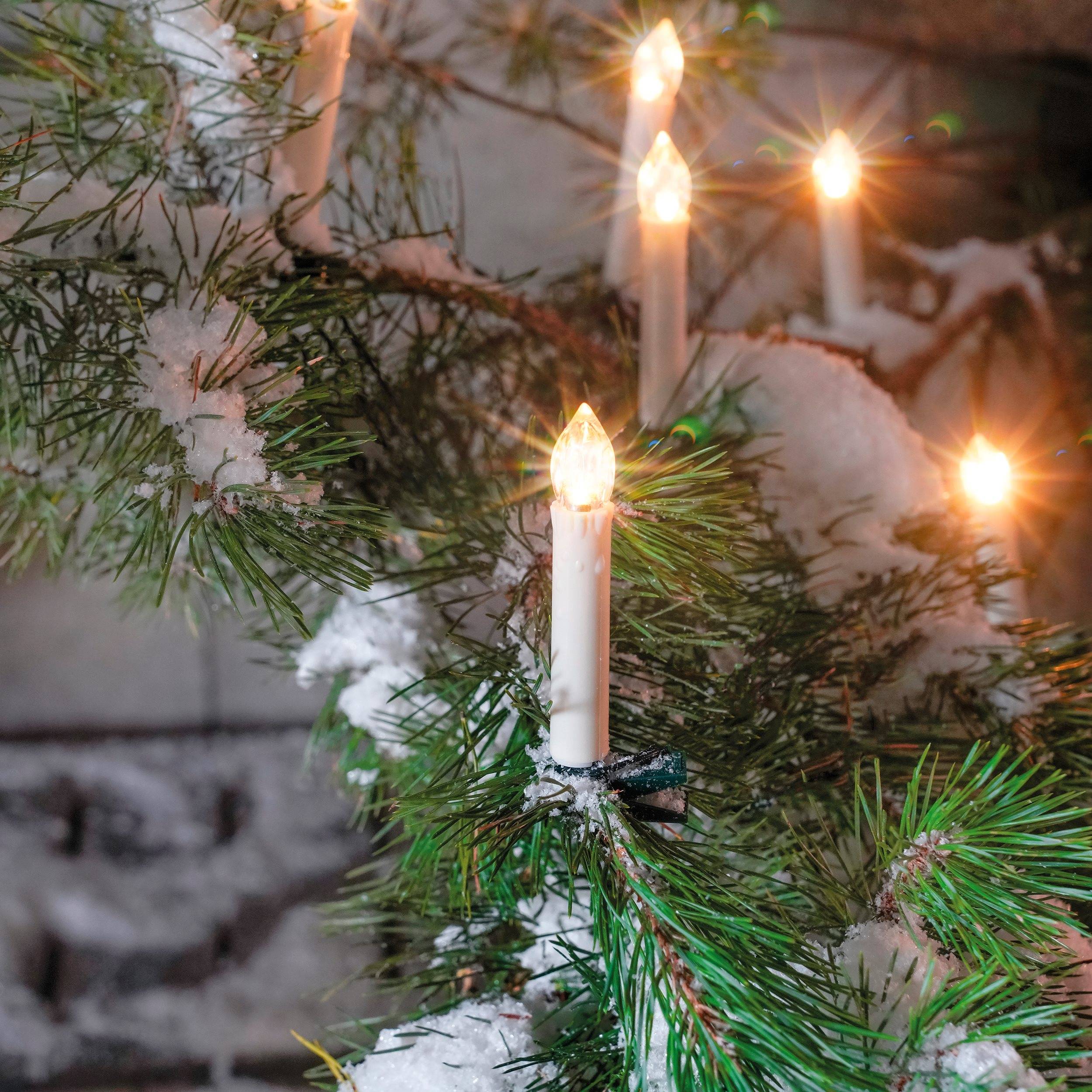esotec Solar Sapin de Noël Guirlande lumineuse avec 20 bougies résistant aux intempéries 102574 - Image 1
