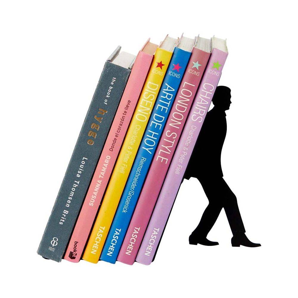 Balvi - Serre-livres en métal noir Too Many Books Balvi - Imagen 2