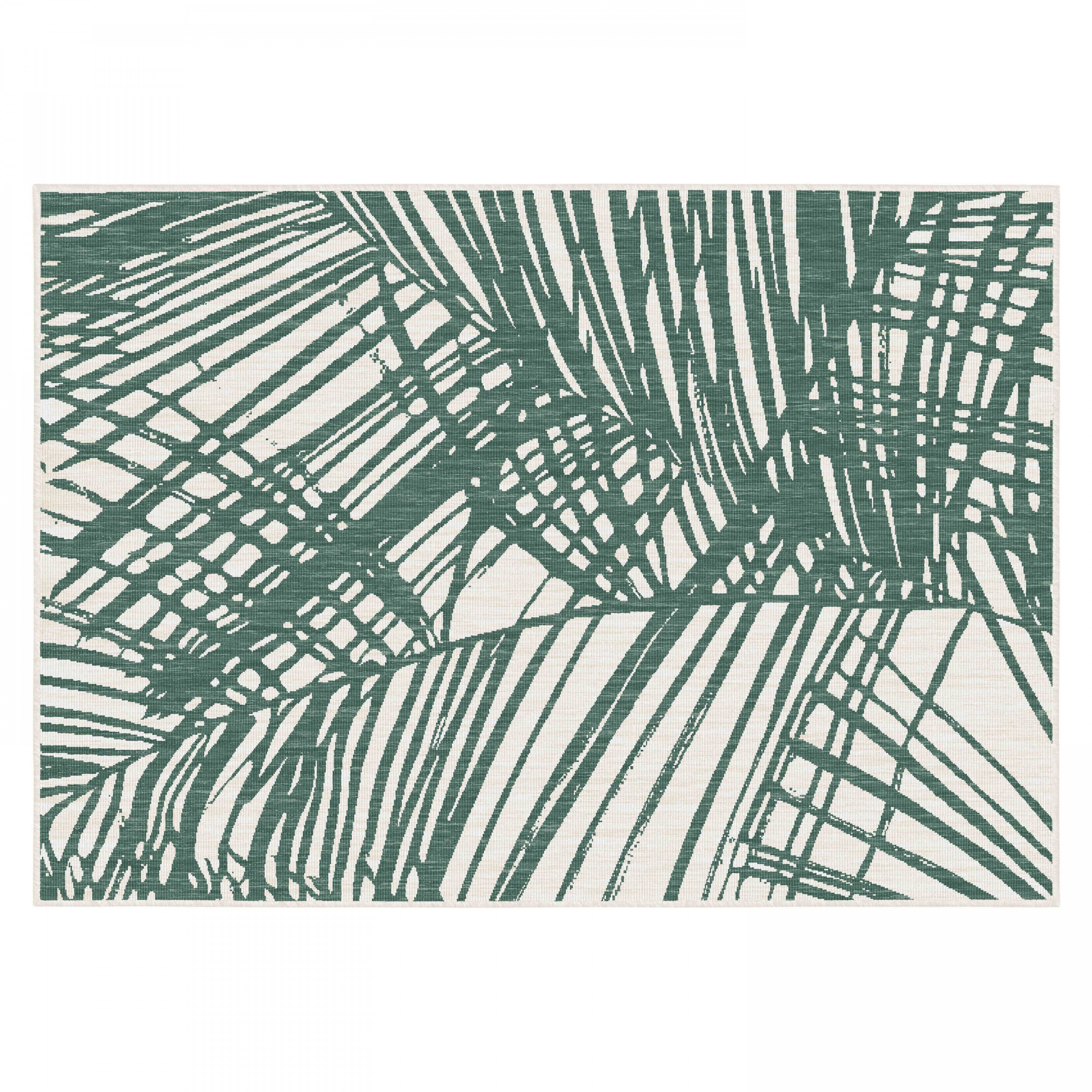 Oviala - Tapis d'extérieur en polypropylène 200 x 290 cm vert Palmio - Oviala - Imagen 1