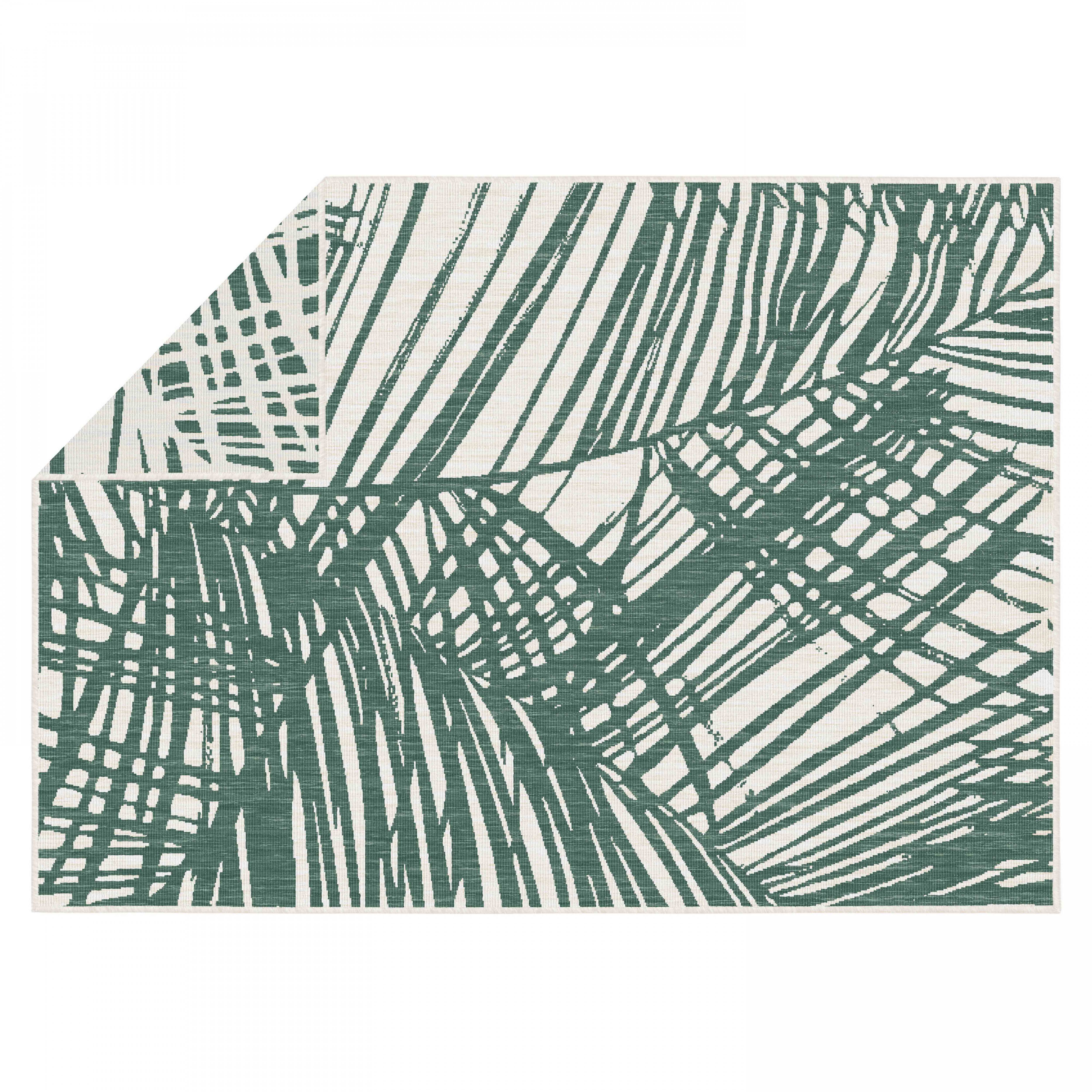Oviala - Tapis d'extérieur en polypropylène 200 x 290 cm vert Palmio - Oviala - Imagen 4
