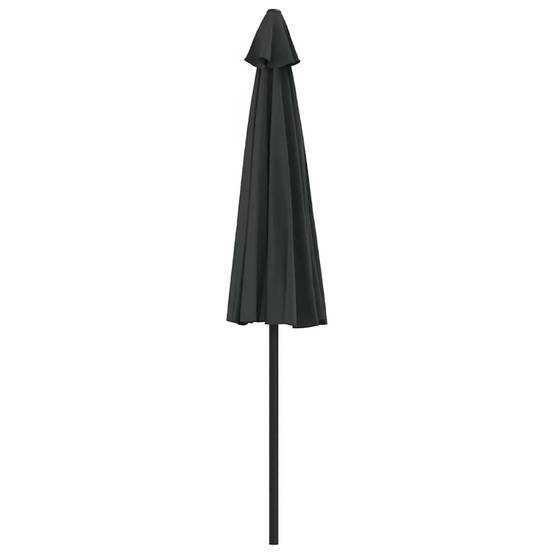 Vidaxl - Parasol de balcon avec mât en aluminium Noir 270x144x222cm Demi vidaXL 312500 - Imagen 5