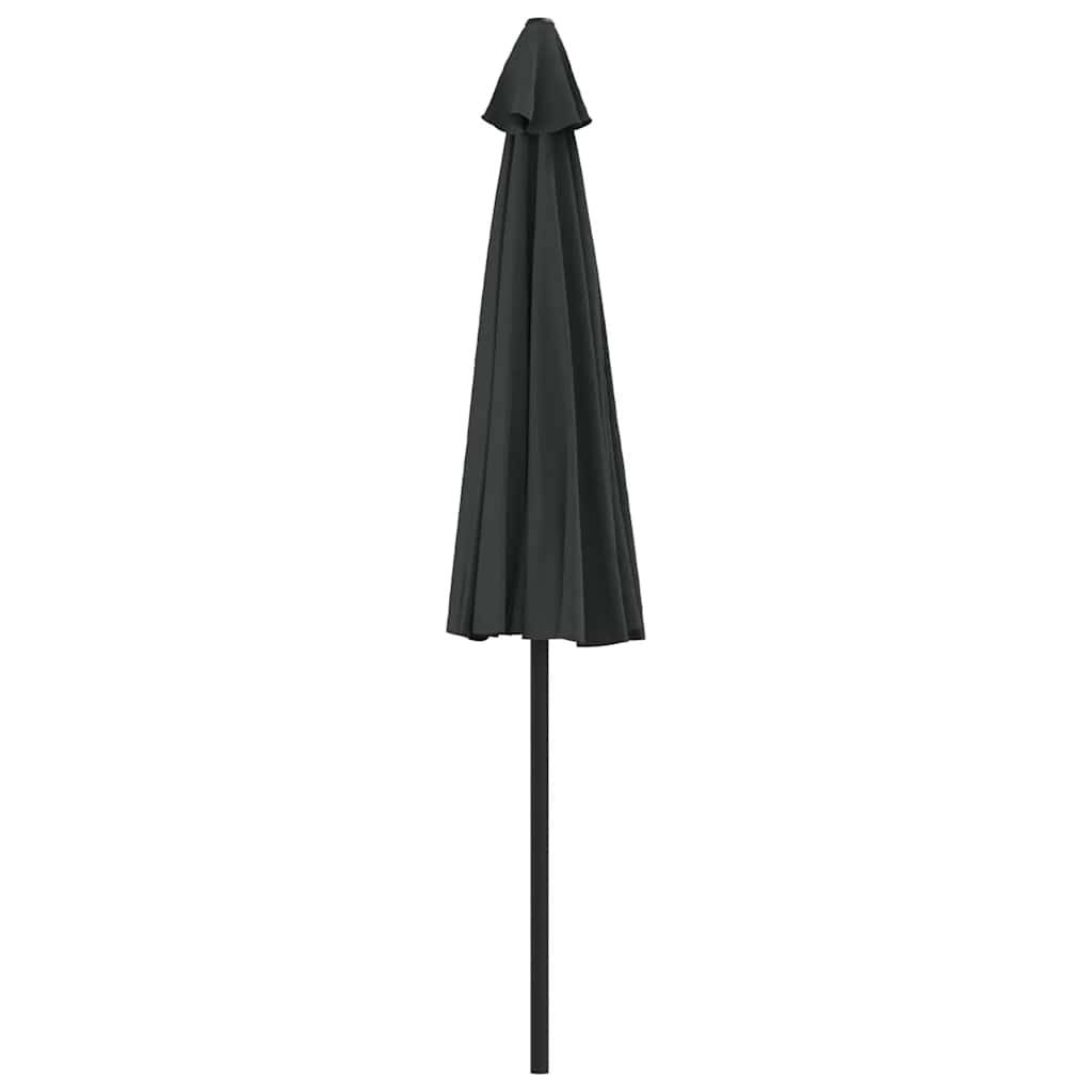 Vidaxl - Parasol de balcon avec mât en aluminium Noir 270x144x222cm Demi vidaXL 312500 - Imagen 5