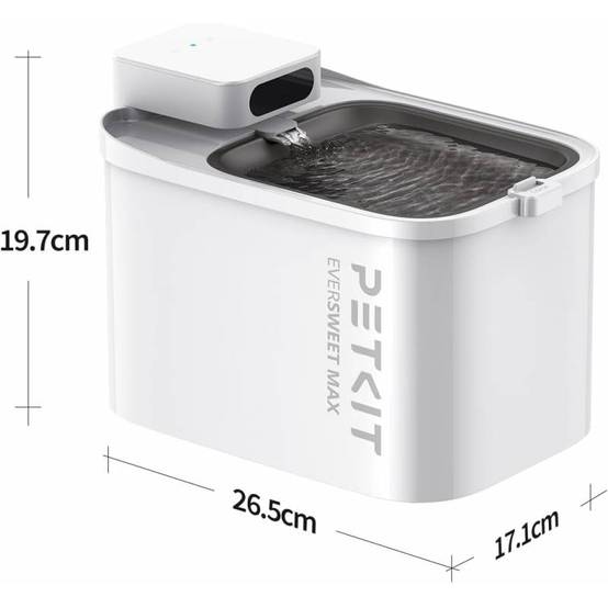 Petkit EVERSWEET MAX UVC Fontaine à eau connectée pour animaux, 3L, 83jours d'autonomie Petkit - Image 8