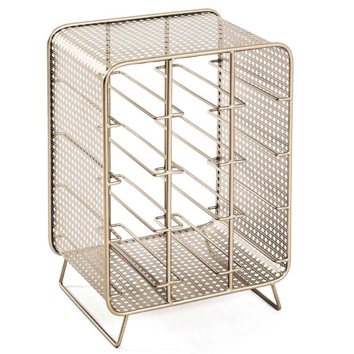 Porte-Bouteilles en Acier "12 Bouteilles" 46cm Or - Image 1