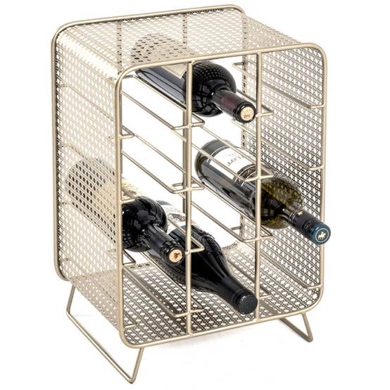 Porte-Bouteilles en Acier "12 Bouteilles" 46cm Or - Image 3