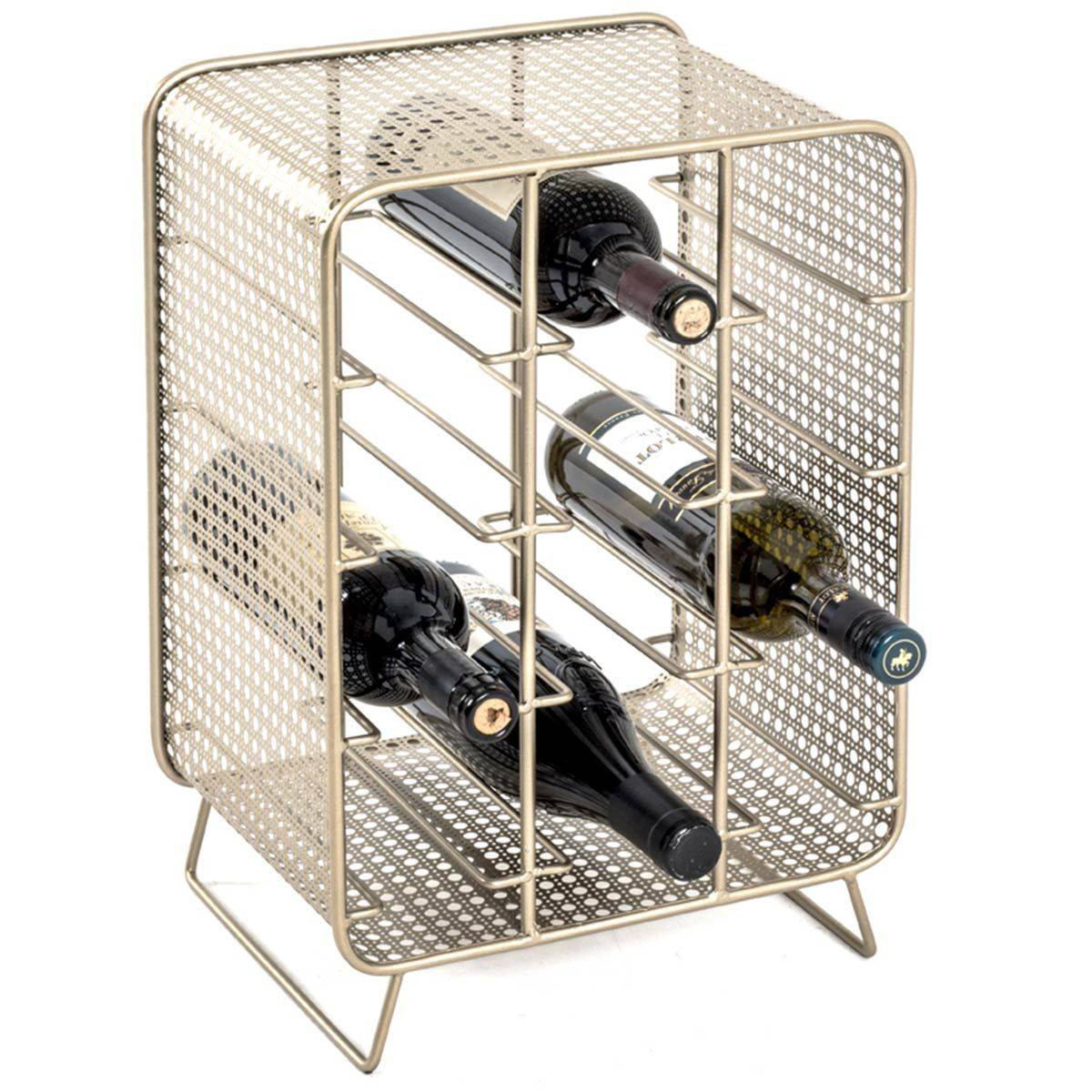 Porte-Bouteilles en Acier "12 Bouteilles" 46cm Or - Image 3