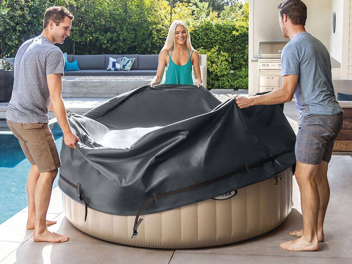 Couverture thermique pour spa gonflable PureSpa rond 6 places - Intex - Image 2