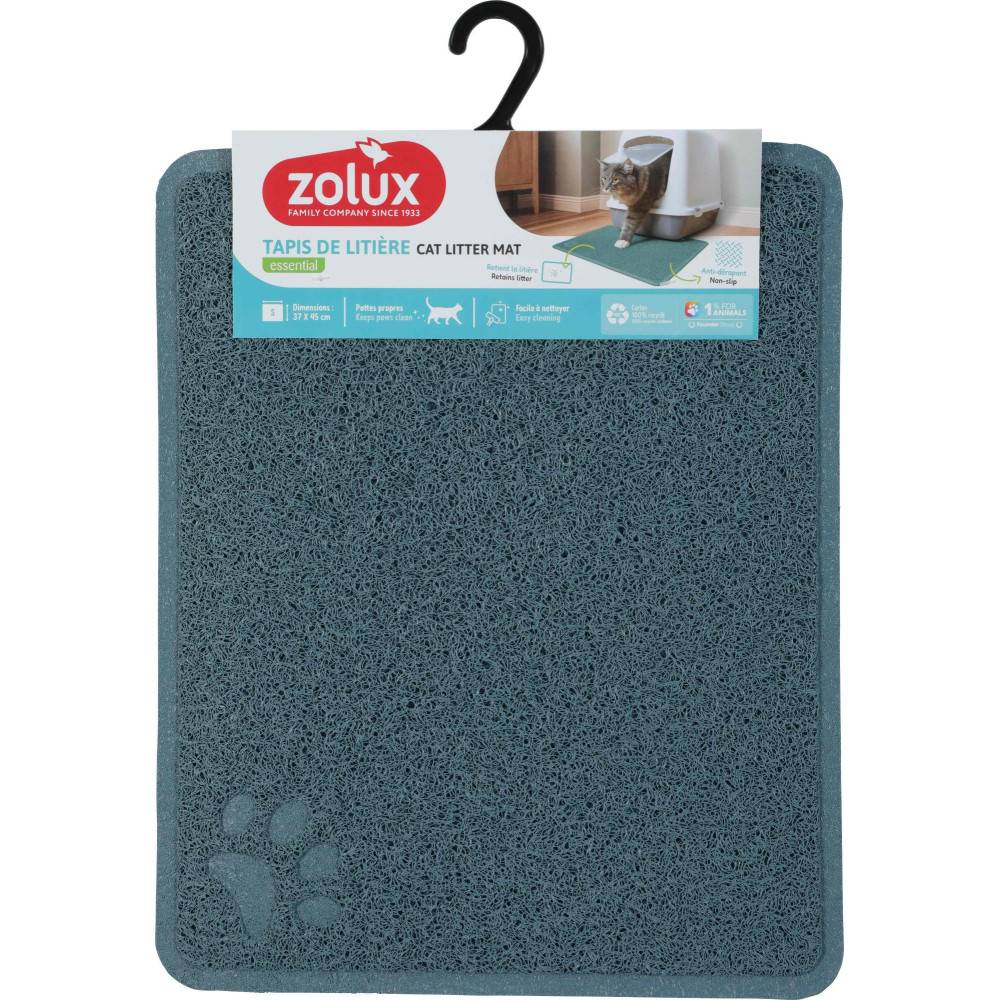 Zolux - Tapis d'hygiène 37 x 45 cm bleu pour maison de toilette chat - Imagen 2