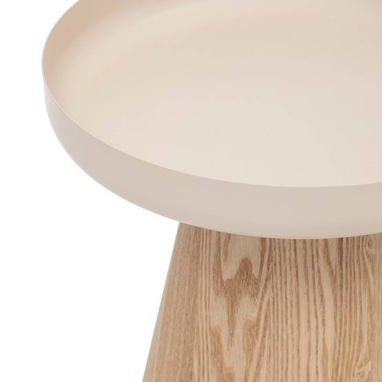 Table à café D40 Hercyna beige métal et bois Atmosphera - Image 2
