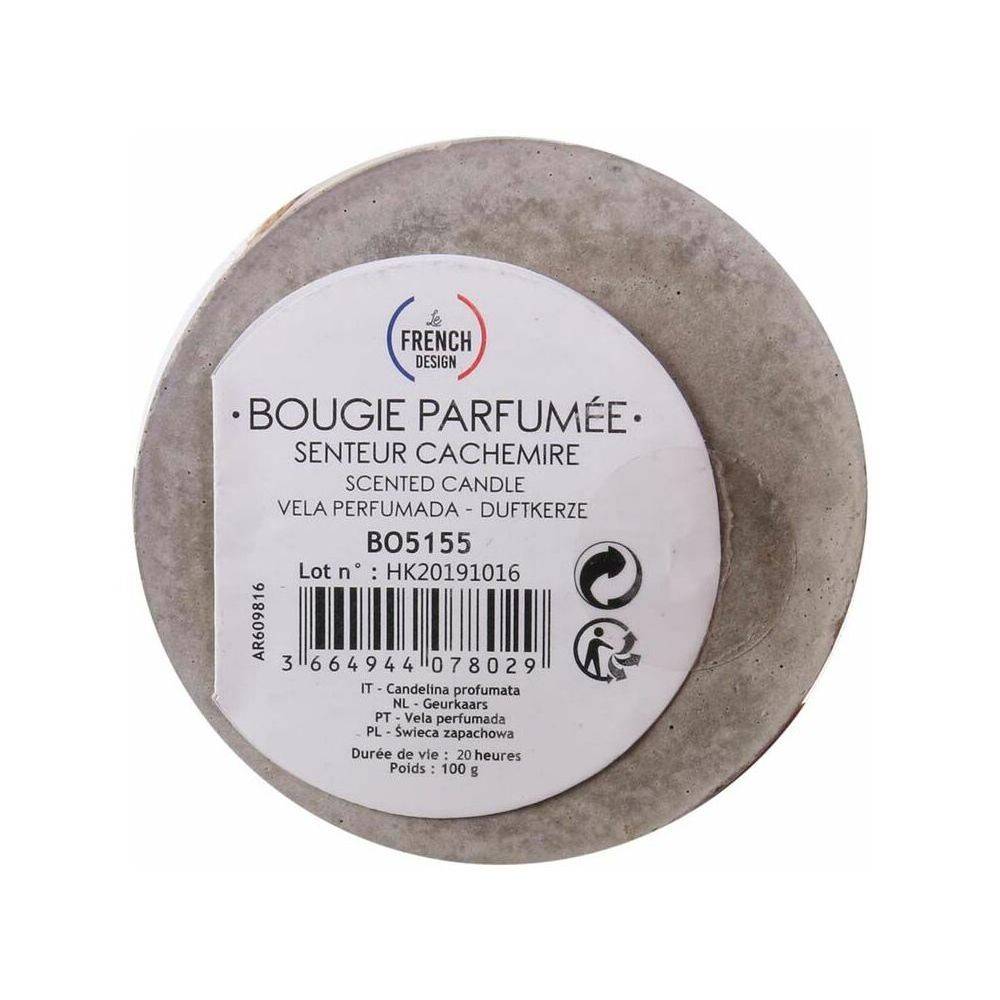 The Home Deco Factory - Bougie senteur linge frais pot en ciment j'peux pas je médite - Imagen 3