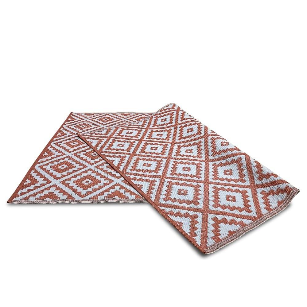 Terre Jardin - Tapis extérieur réversible pour balcon et terrasse Terracotta 120 x 180 Terracotta - Imagen 8
