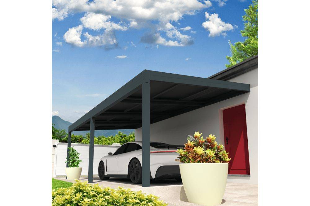 Ombrazur - Pergola solaire ENERGY Gris anthracite 3,613x3,538m 2400W OMBRAZUR - Imagen 3