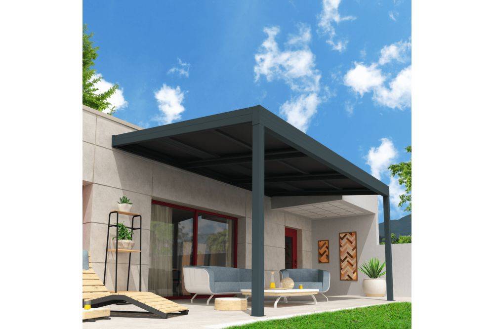 Ombrazur - Pergola solaire ENERGY Gris anthracite 3,613x3,538m 2400W OMBRAZUR - Imagen 2