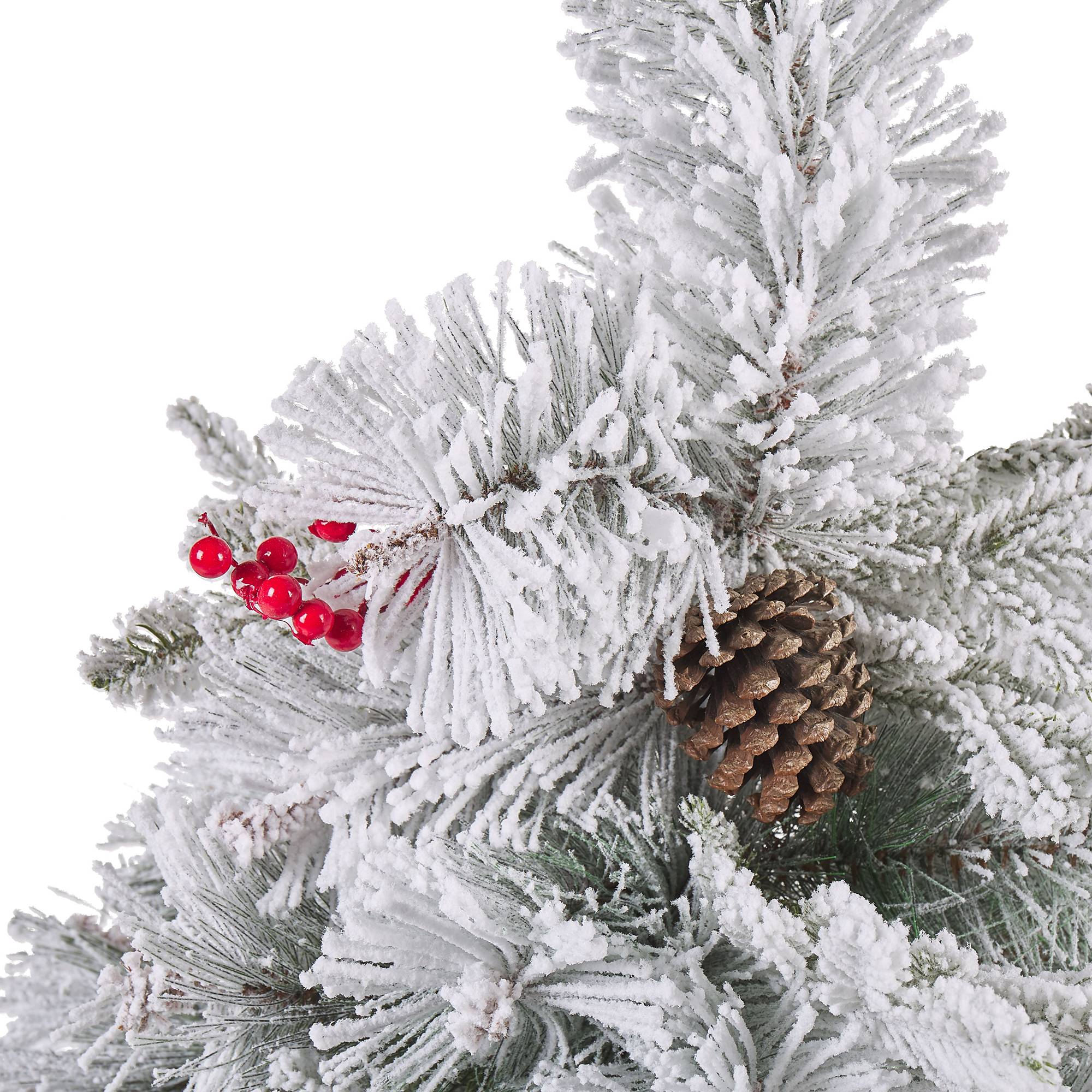 Beliani - Sapin de Noël Matière synthétique Blanc MASALA - Beliani - Imagen 4