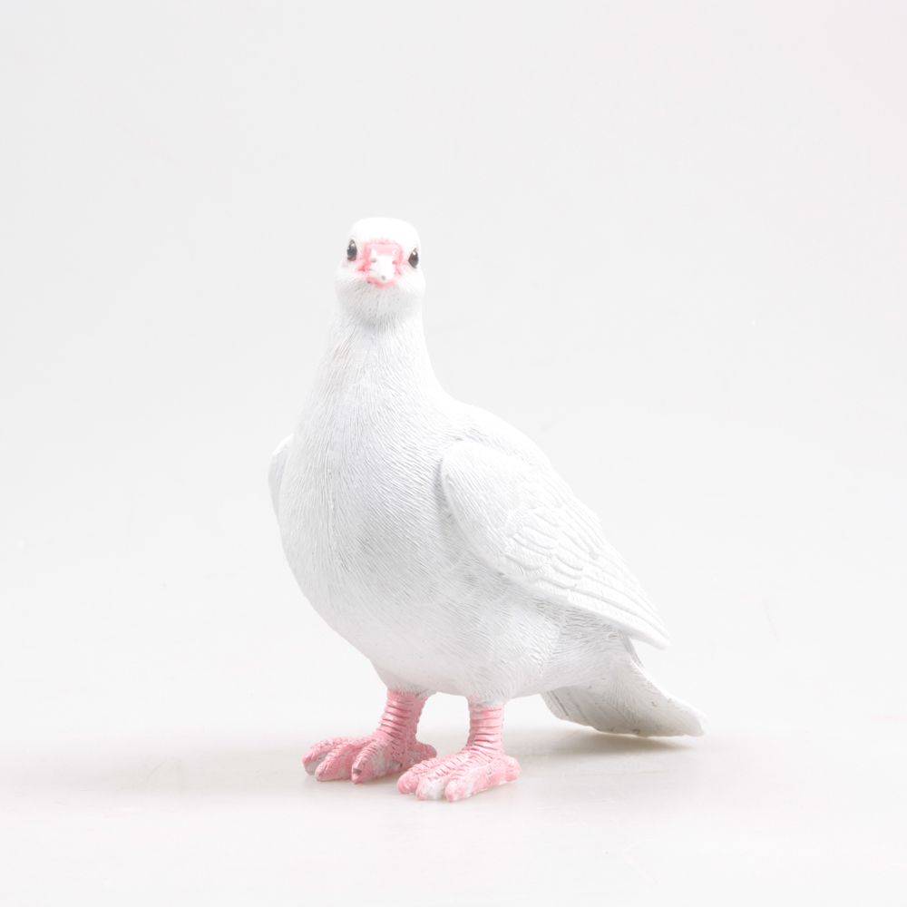 Farmwood Animals - Pigeon blanc en résine 19 x 20 x 11 cm - Imagen 2