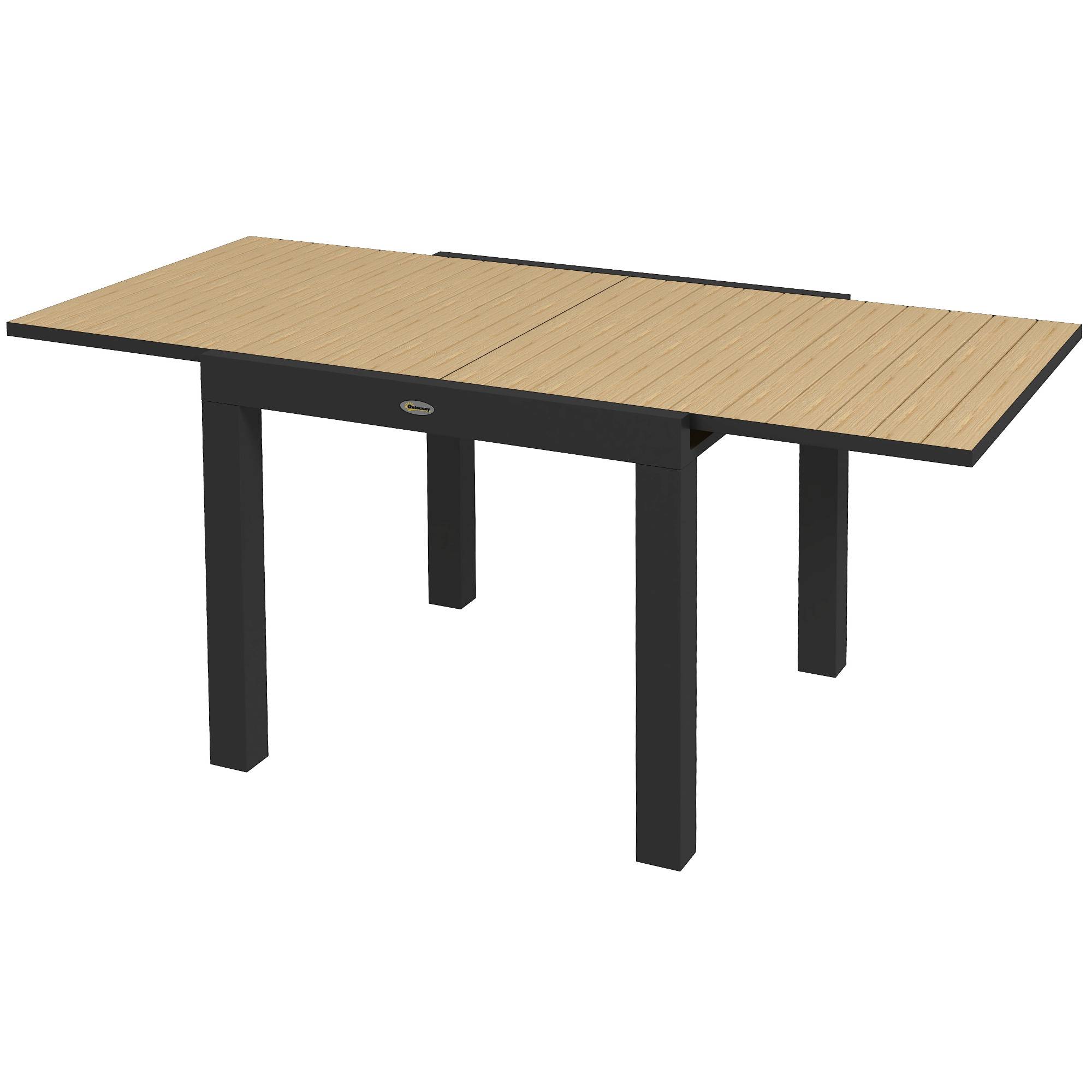 PANGIVO - Table extensible aluminium jaune 162 x 80 x 75 cm - PANGIVO - Image 2