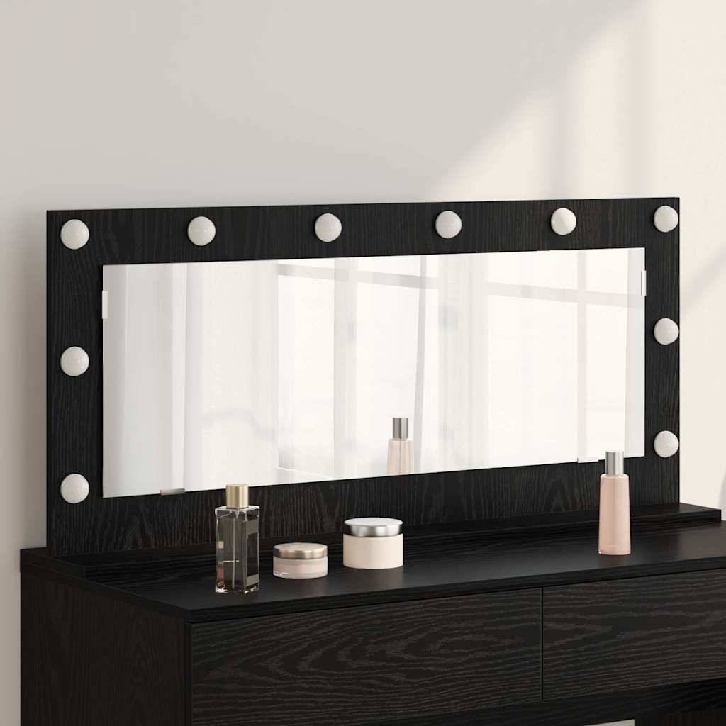 Maison Chic - Miroir de vanité Rectangulaire Chêne noir 100 x 45 x 18 cm Maison Chic - Image 2